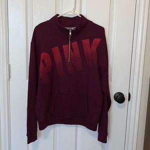 Pink by Victoria Secret  quarter zip pullover top